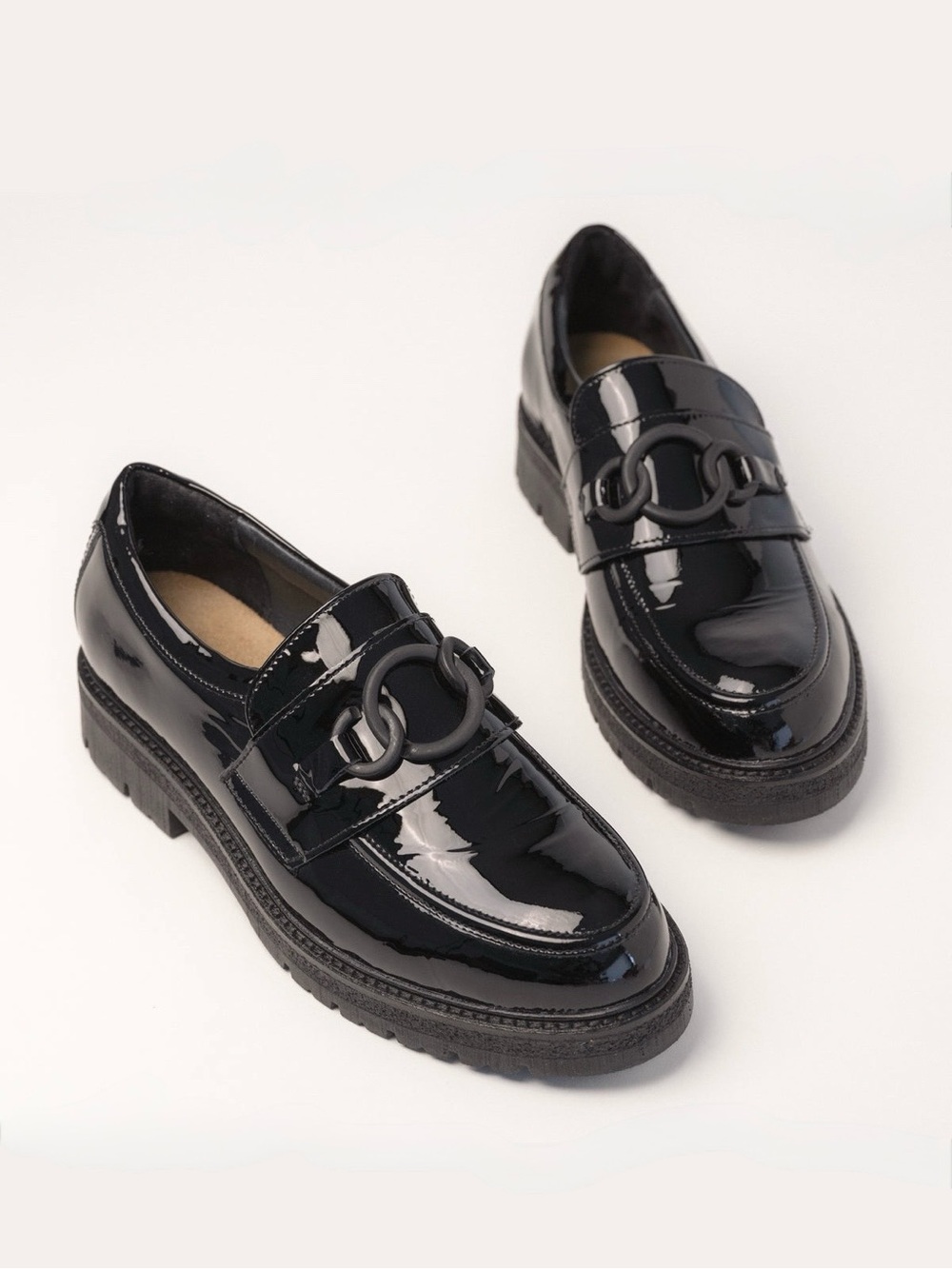 NAOT Fremont Black Patent Leather Loafers Comfort Orthotic Shoes 39/8